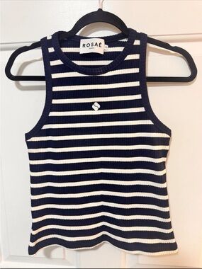 Rosae Paris Stripes Knit Sleeveless Top Size 36 or US Size 4